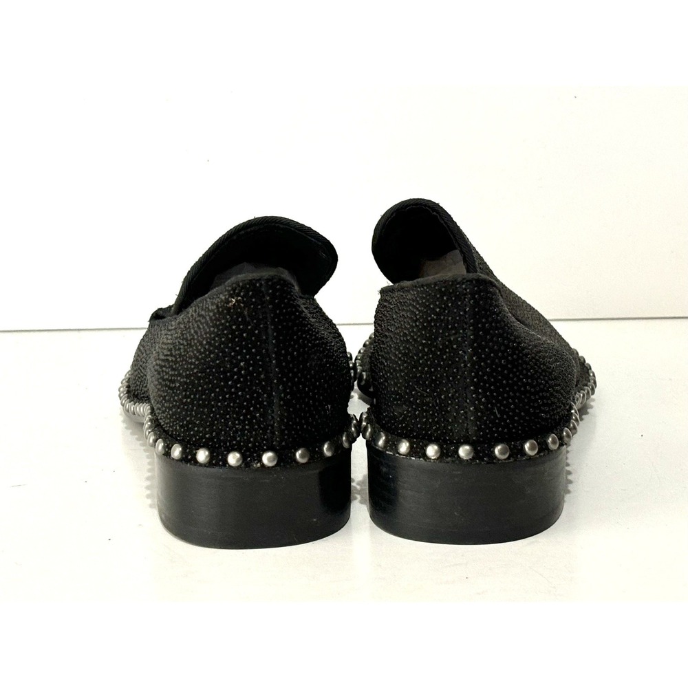 Adrianna Papell Prince Natural Zambia Calf Hair Leather Stud Slip On Loafer 7 M - Picture 7 of 8